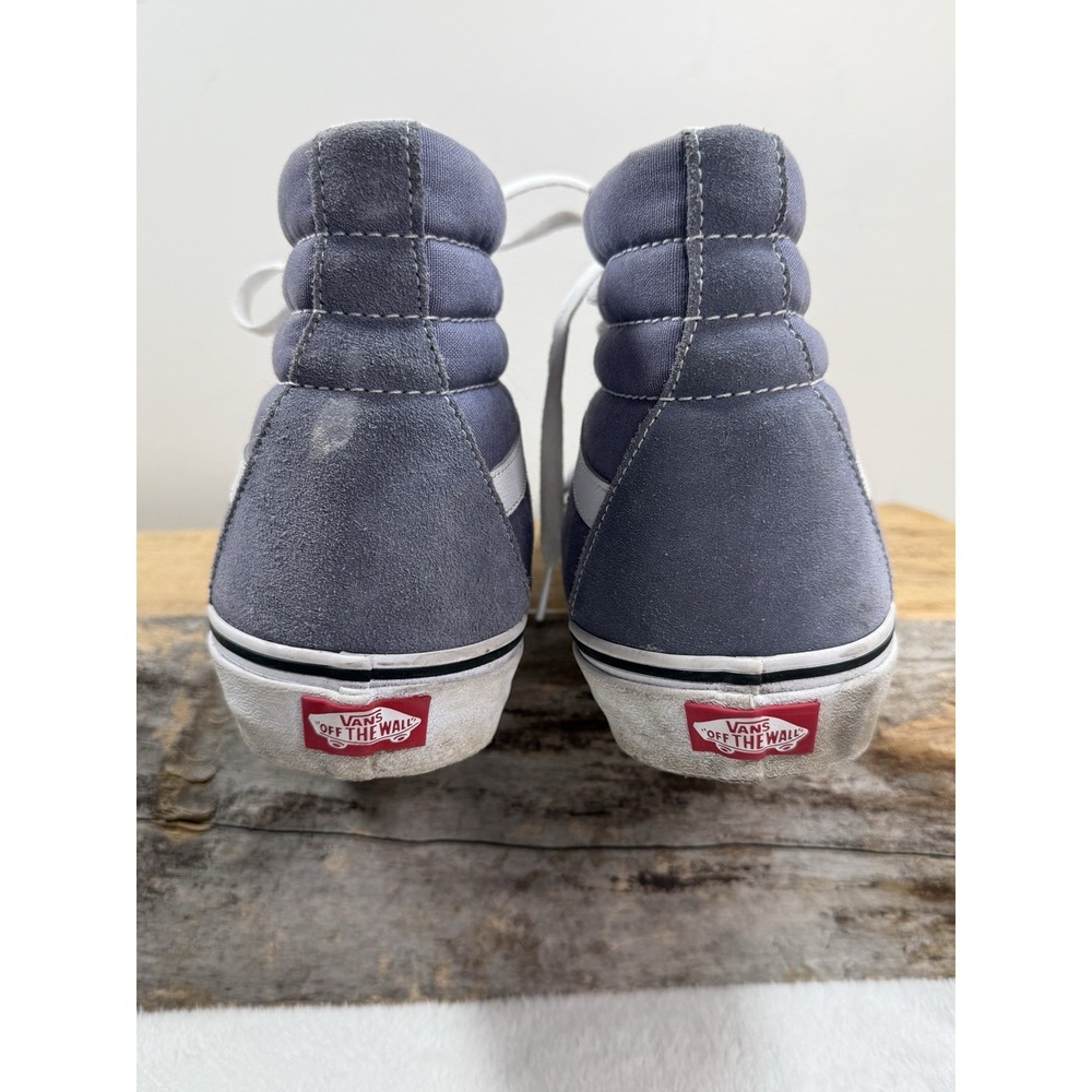 Vans Sk8-Hi Mens 12 Gray White Athletic Casual Skate Shoes Sneakers Streetwear - Picture 6 of 7